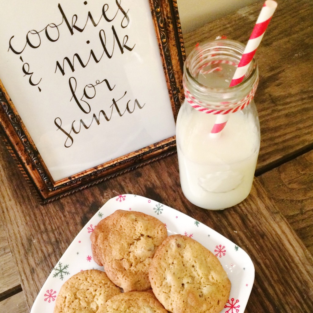 Styling Harvard 2015 Christmas Home Tour Rustic Living Room cookies and milk for santa